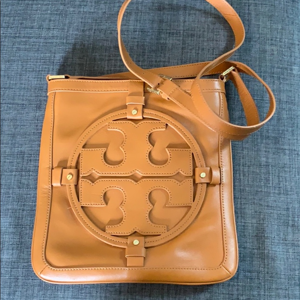 Tory Burch brown leather crossbody